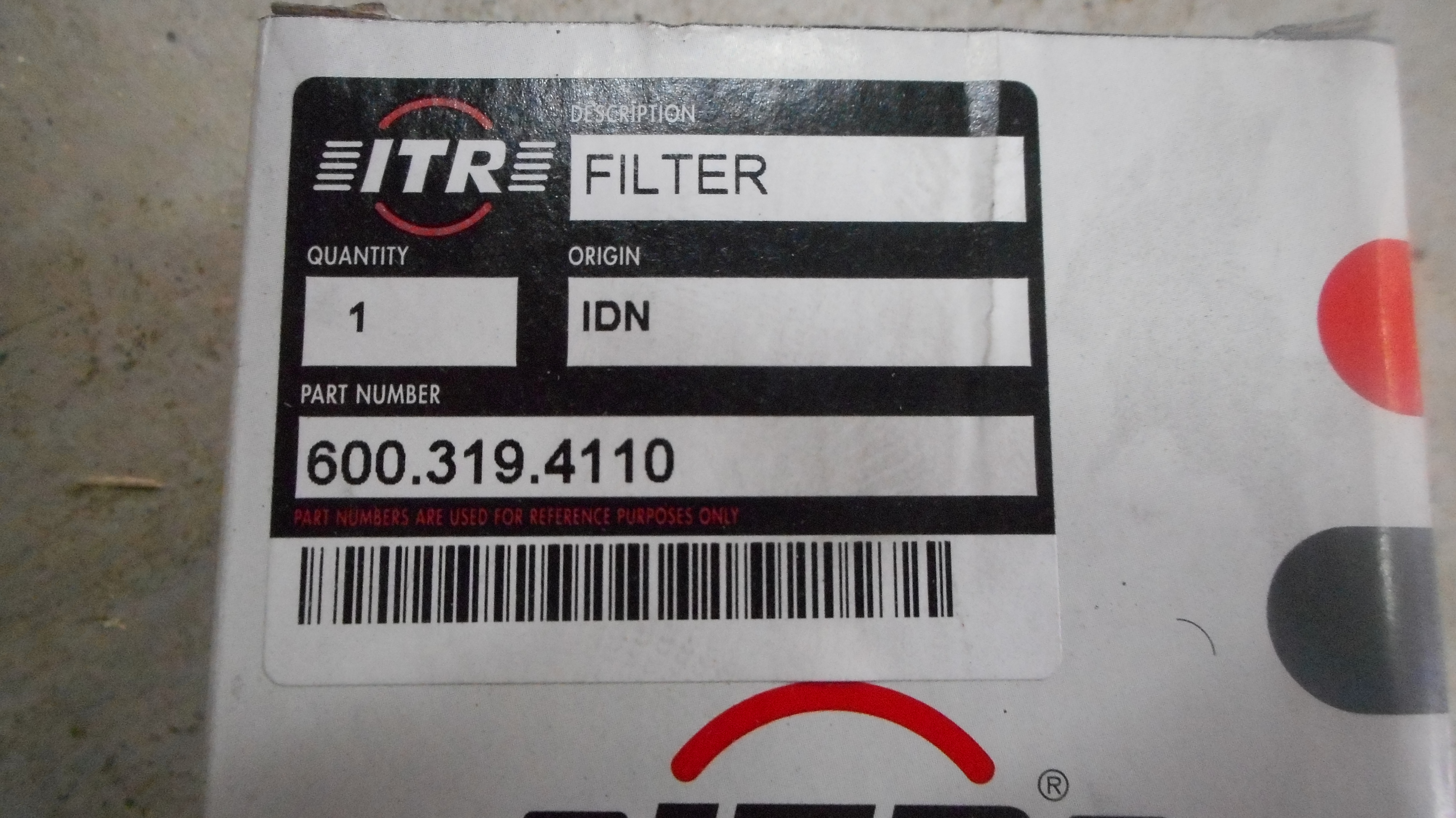 Фильтр топливный ITR 600-319-4110