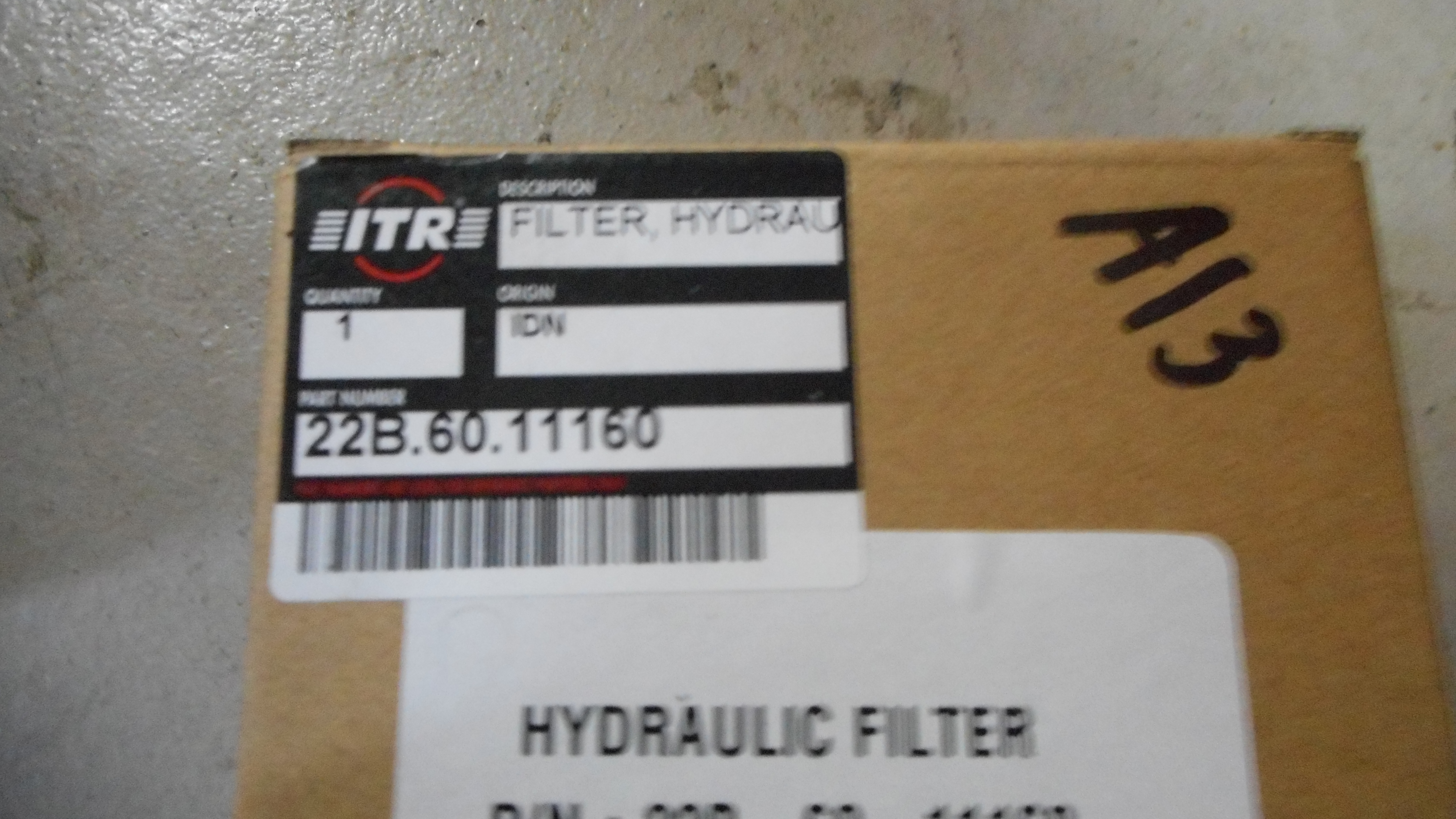 Фільтр гідравлічний ITR 22B-60-11160